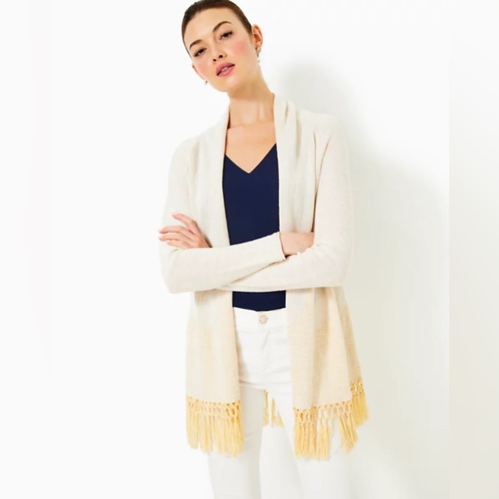 GUC Lilly Pulitzer Tatum Cardigan in Gold